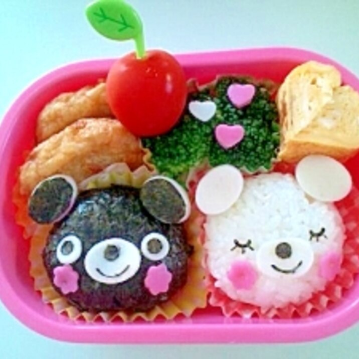くろくまさん しろくまさんお弁当 レシピ 作り方 By みなママ 楽天レシピ くろくまさん しろくまさんお弁当 レシピ 作り方 By みなママ 楽天レシピ